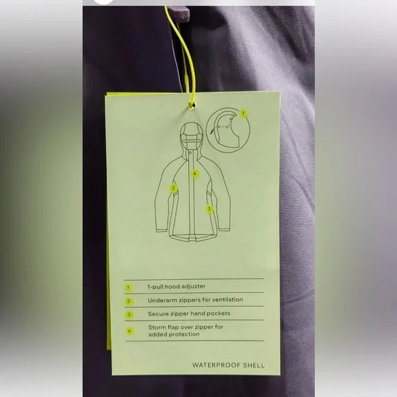 NEW Women's Waterproof Anorak Jacket - All in Motion Plum Purple - Picture 2 of 4